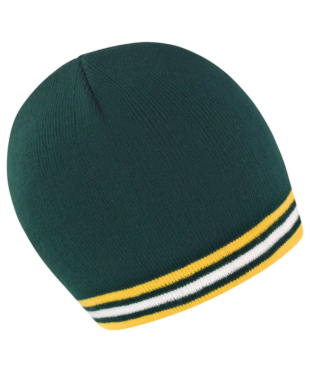 Result Winter Essentials National beanie R368X - Green Gold White One size - Customisable Beanies