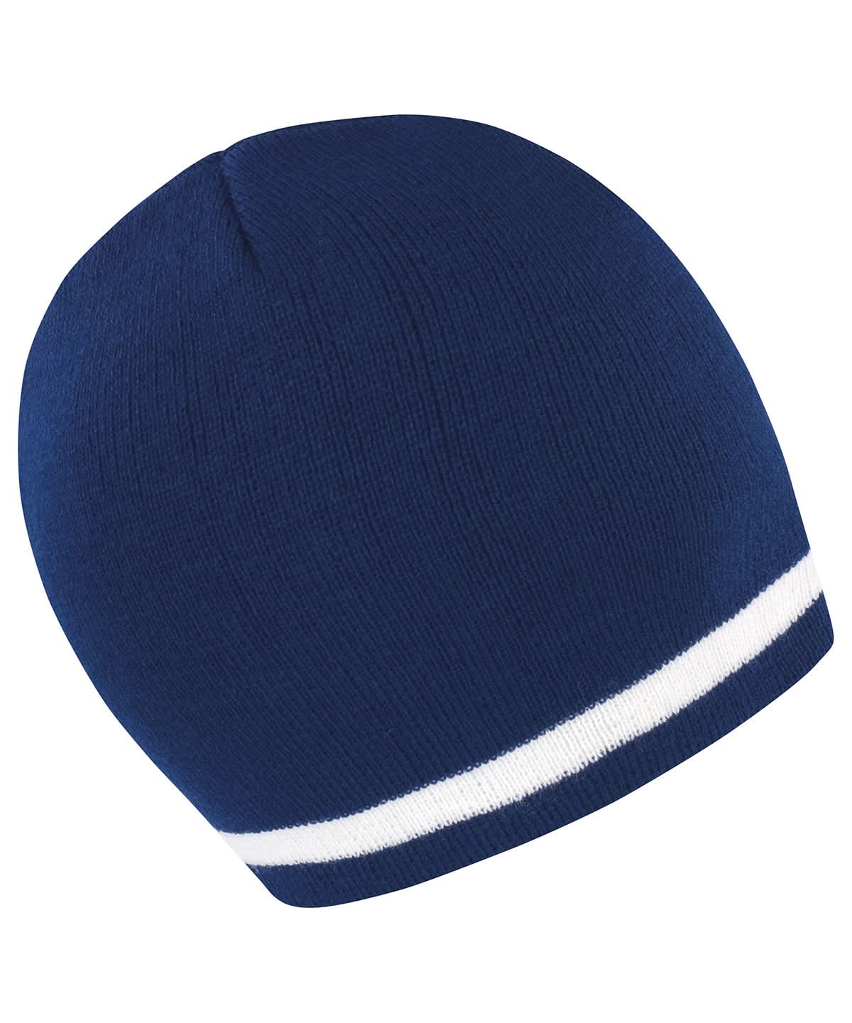 Result Winter Essentials National beanie R368X - Navy White One size - Customisable Beanies