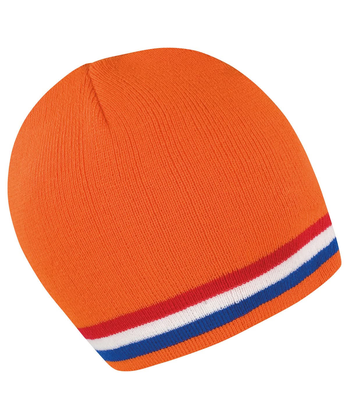 Result Winter Essentials National beanie R368X - Orange Red White Blue One size - Customisable Beanies