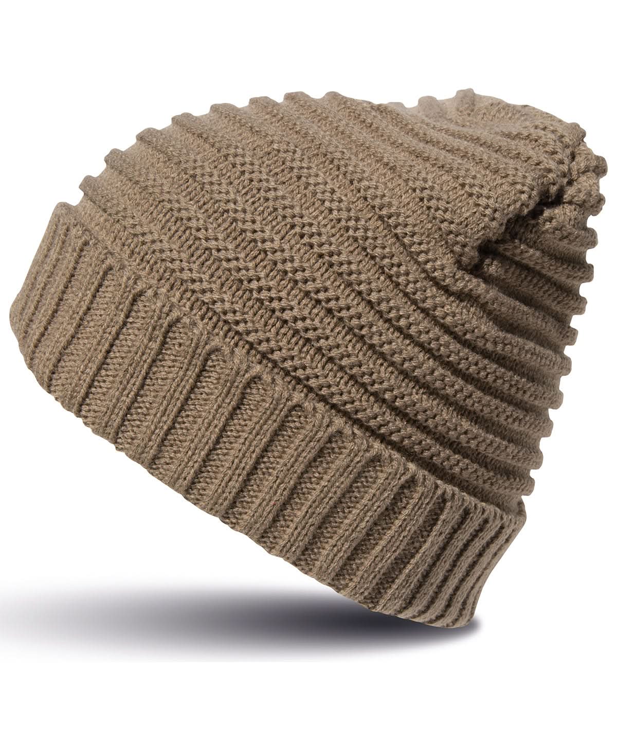 Result Winter Essentials Braided hat R376X - Fennel One size - Customisable Hats
