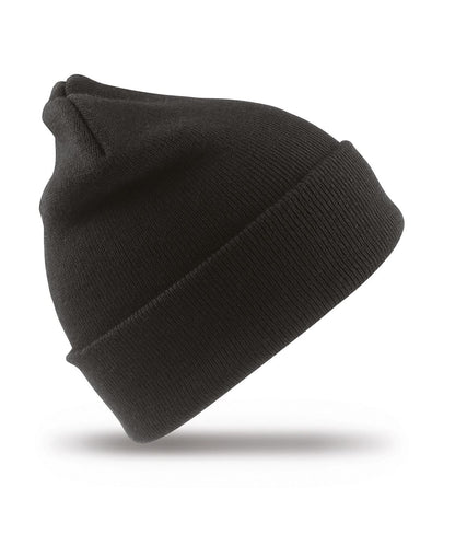 Result Winter Essentials Woolly ski hat RC029 - Black One size - Customisable Hats