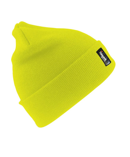 Result Winter Essentials Heavyweight Thinsulate hat RC033 - Fluorescent Yellow One size - Customisable Hats
