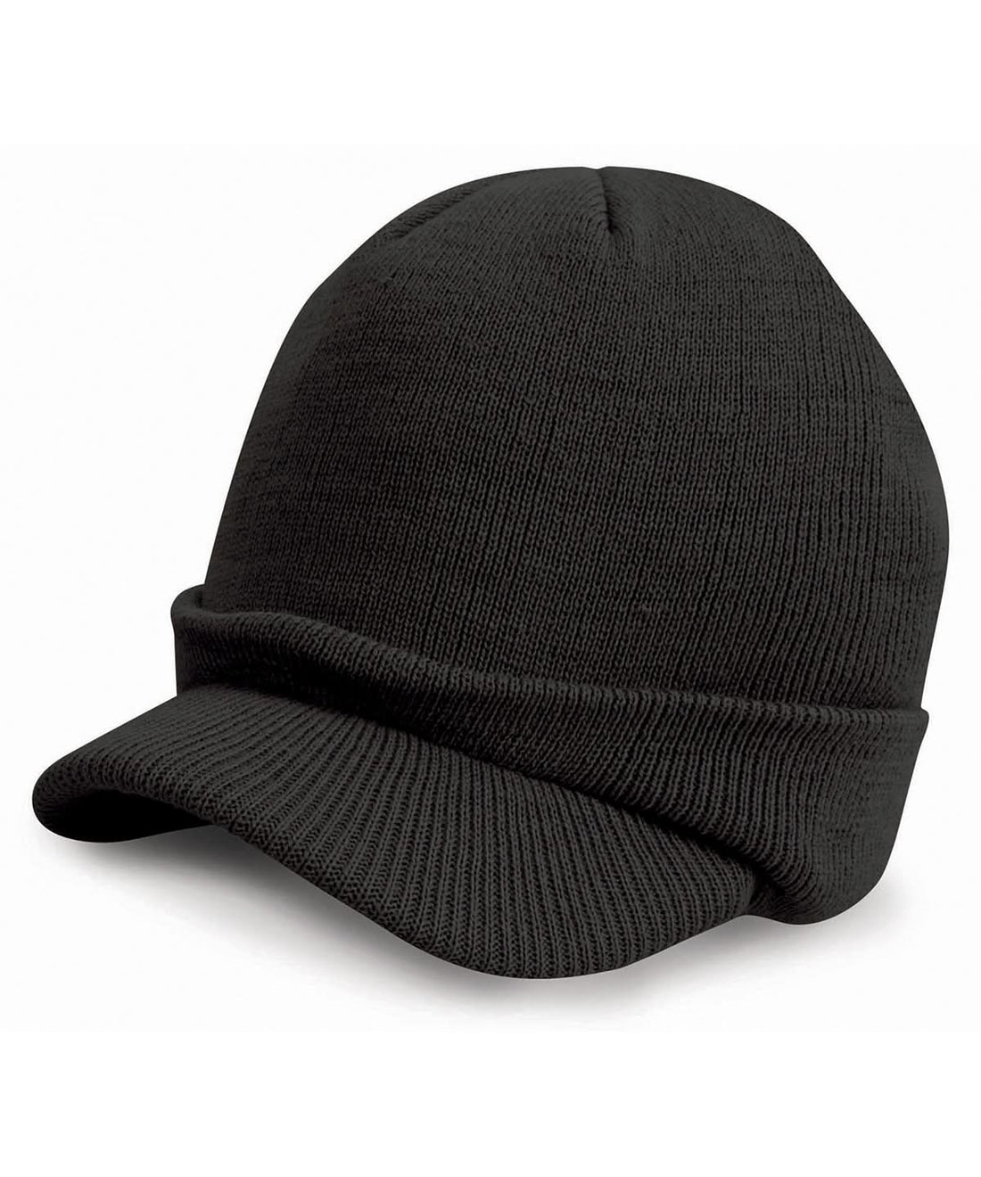 Result Winter Essentials Esco army knitted hat RC060 - Black One size - Customisable Hats