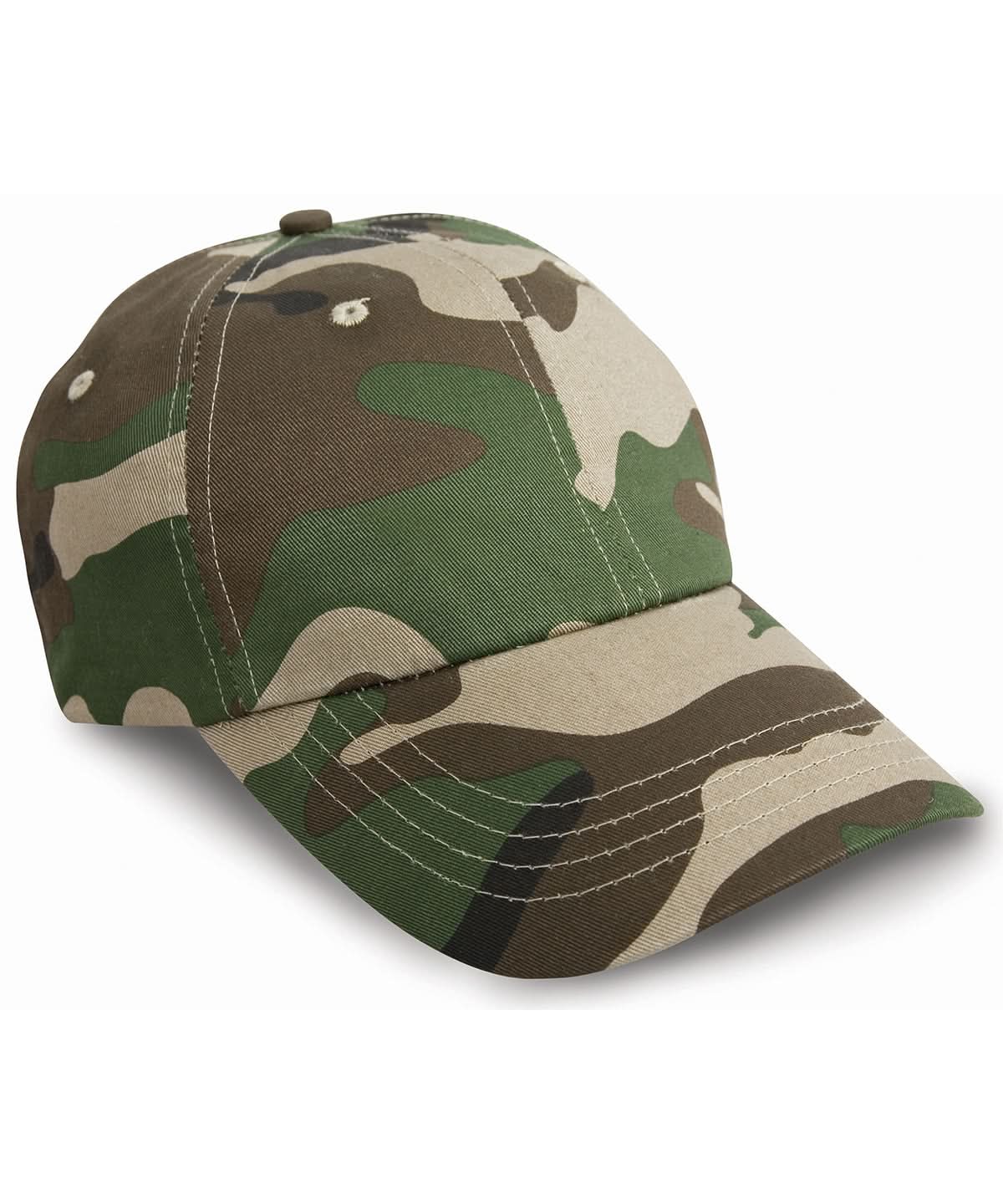 Result Headwear Heavy cotton drill pro style cap RC10X - Camo One size - Customisable Caps