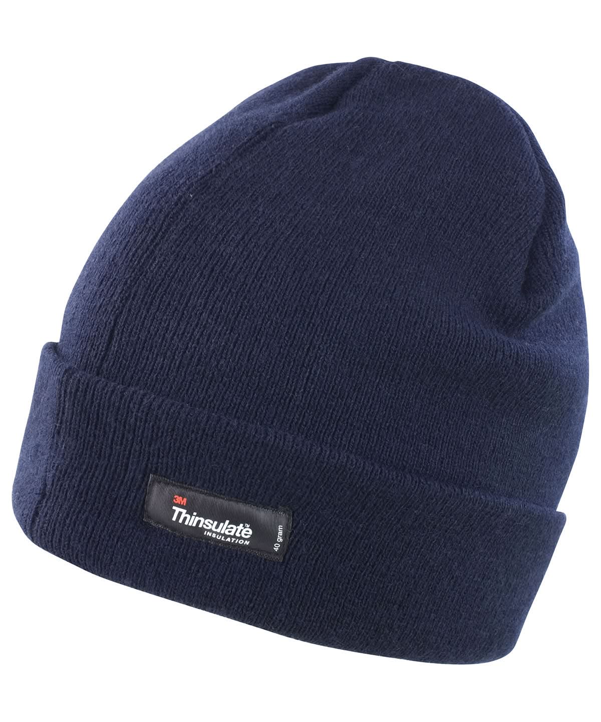 Result Winter Essentials Lightweight Thinsulate hat RC133 - Navy One size - Customisable Hats