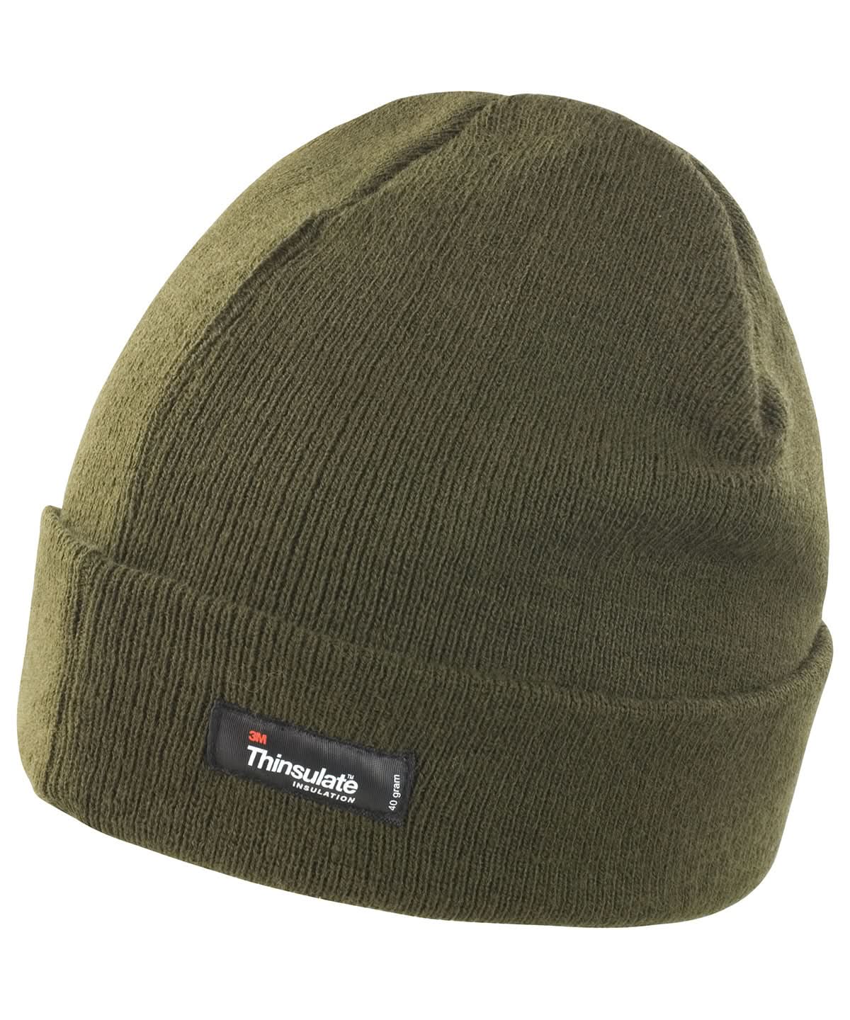 Result Winter Essentials Lightweight Thinsulate hat RC133 - Olive One size - Customisable Hats