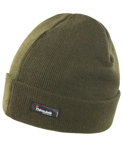 Result Winter Essentials Lightweight Thinsulate hat RC133 - Olive One size - Customisable Hats