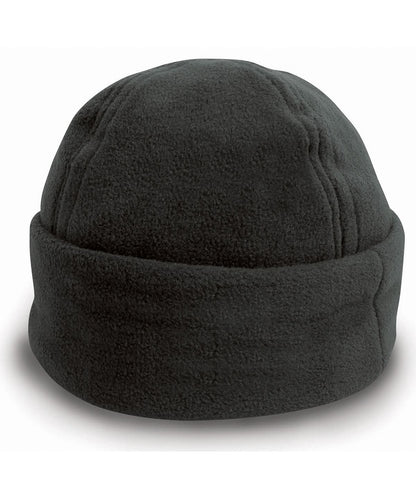 Result Winter Essentials Polartherm ski bob hat RC141 - Black - Customisable Hats