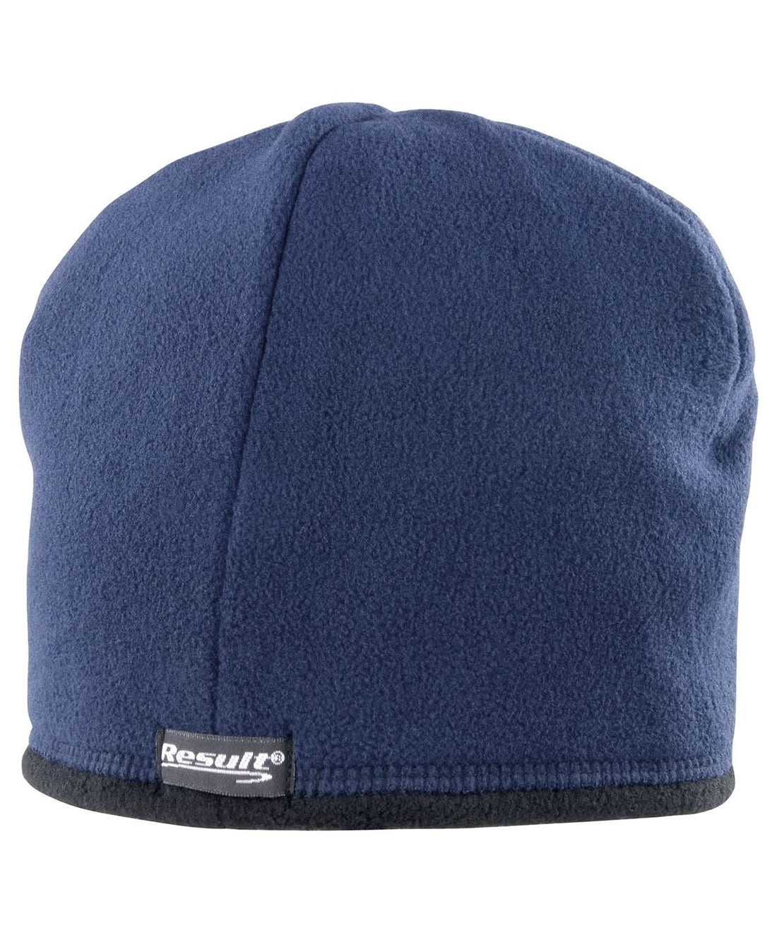 Result Winter Essentials Reversible microfleece bob hat RC142 - Navy Black - Customisable Hats