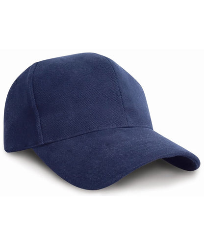 Result Headwear Pro style heavy cotton cap RC25X - Navy One size - Customisable Caps