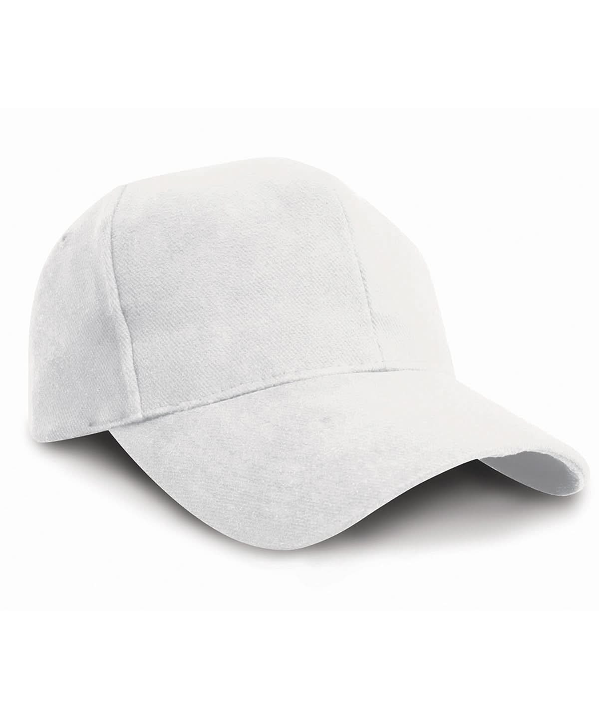 Result Headwear Pro style heavy cotton cap RC25X - White One size - Customisable Caps
