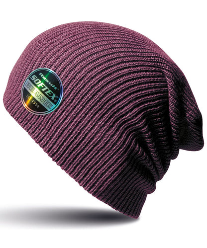 Result Winter Essentials Core Softex beanie RC31X - Burgundy One size - Customisable Beanies