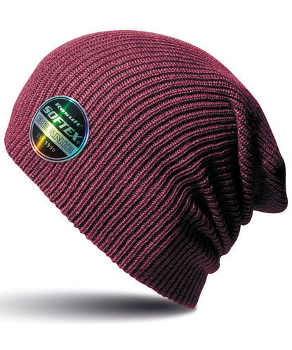Result Winter Essentials Core Softex beanie RC31X - Claret Red One size - Customisable Beanies