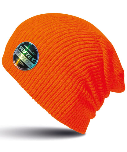 Result Winter Essentials Core Softex beanie RC31X - Flo Orange One size - Customisable Beanies