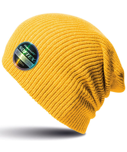 Result Winter Essentials Core Softex beanie RC31X - Golden Yellow One size - Customisable Beanies