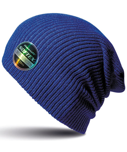 Result Winter Essentials Core Softex beanie RC31X - Reflex Blue One size - Customisable Beanies
