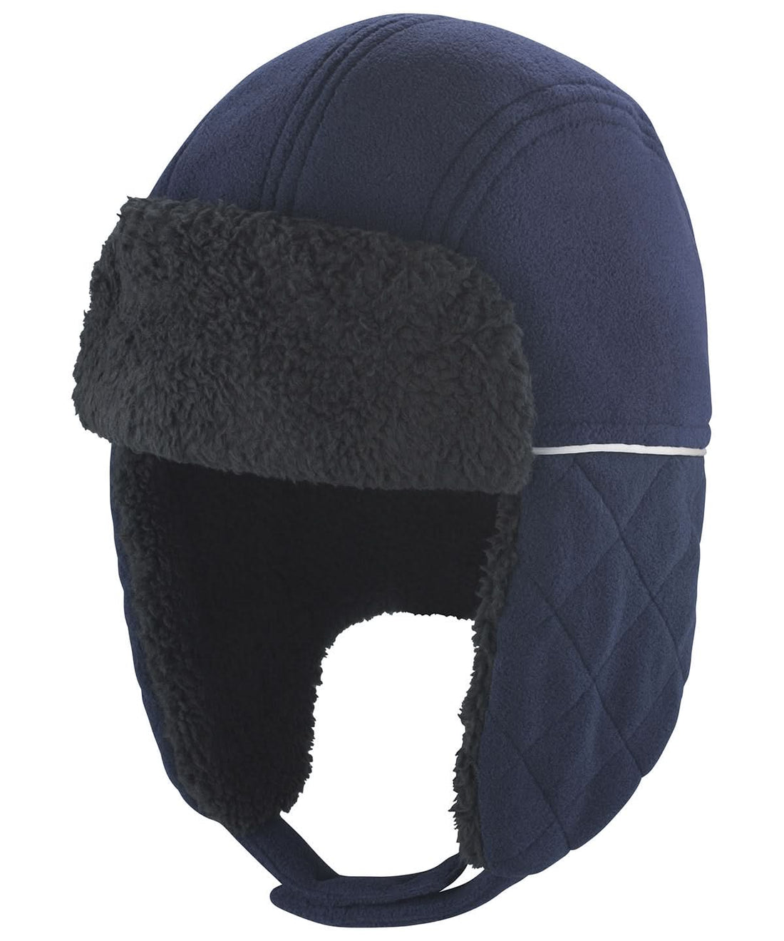 Result Winter Essentials Ocean trapper hat RC32X - Navy Black - Customisable Hats
