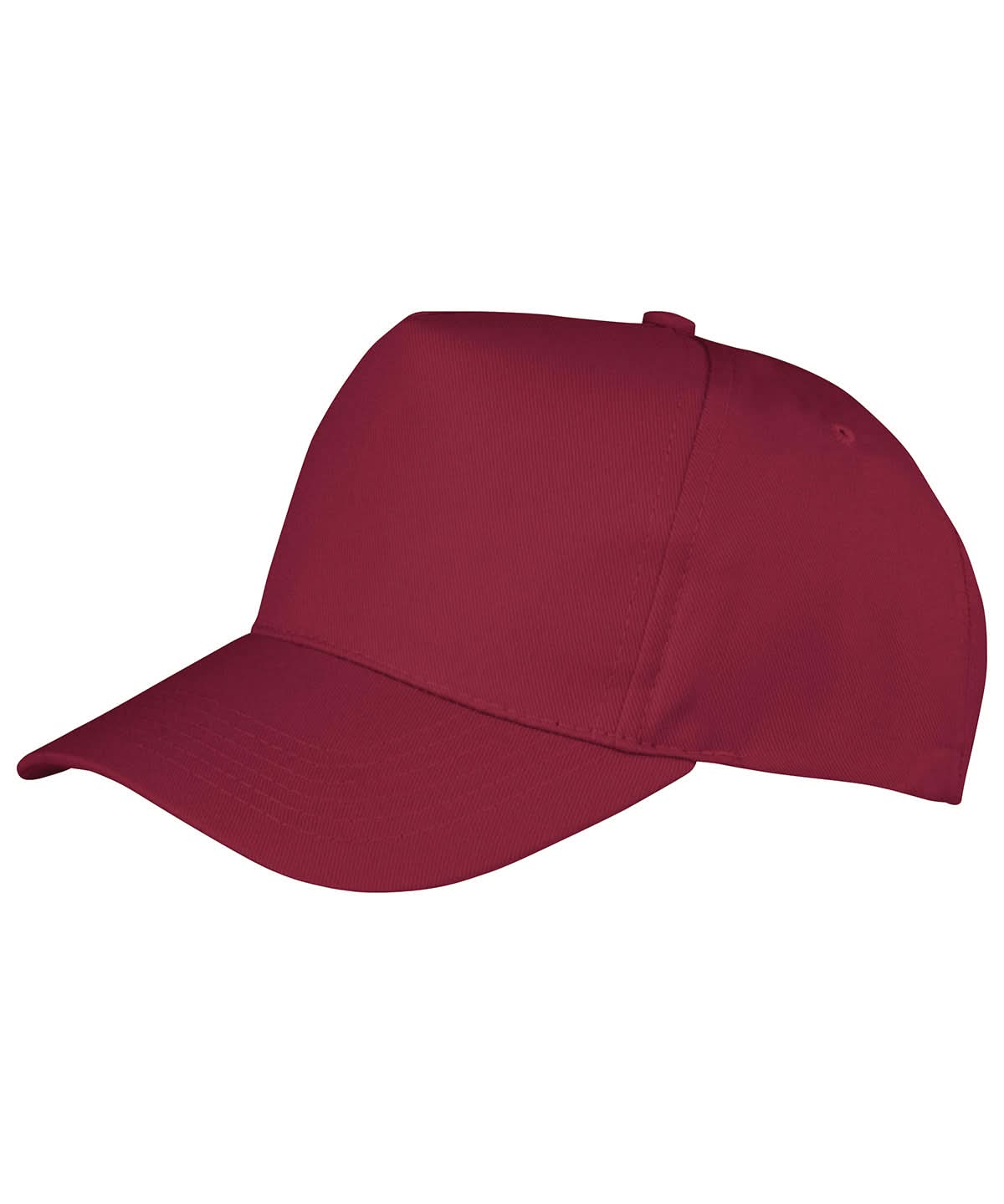 Result Headwear Boston junior 6535 polycotton cap RC84J - Burgundy One size - Customisable Caps