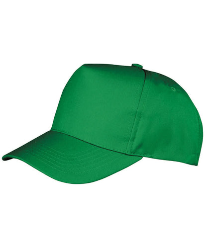 Result Headwear Boston junior 6535 polycotton cap RC84J - Kelly One size - Customisable Caps