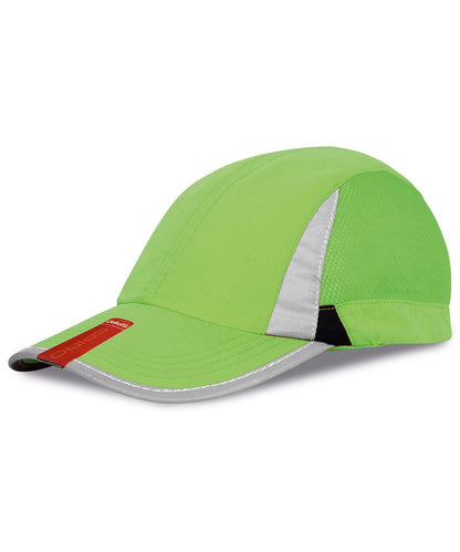 Result Headwear Sport cap RC86X - Lime Black One size - Customisable Caps