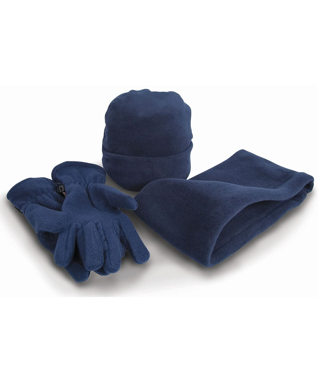Result Winter Essentials Polartherm fleece accessory set RE40A - Navy - Customisable Winter Accessory Sets