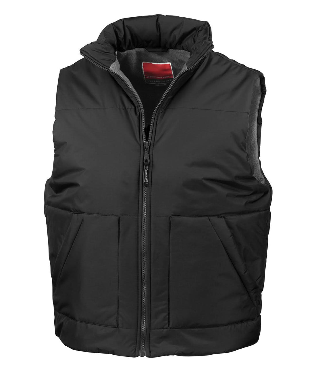Result Fleece lined bodywarmer RE44A - Black - Customisable Gilets &amp; Body Warmers