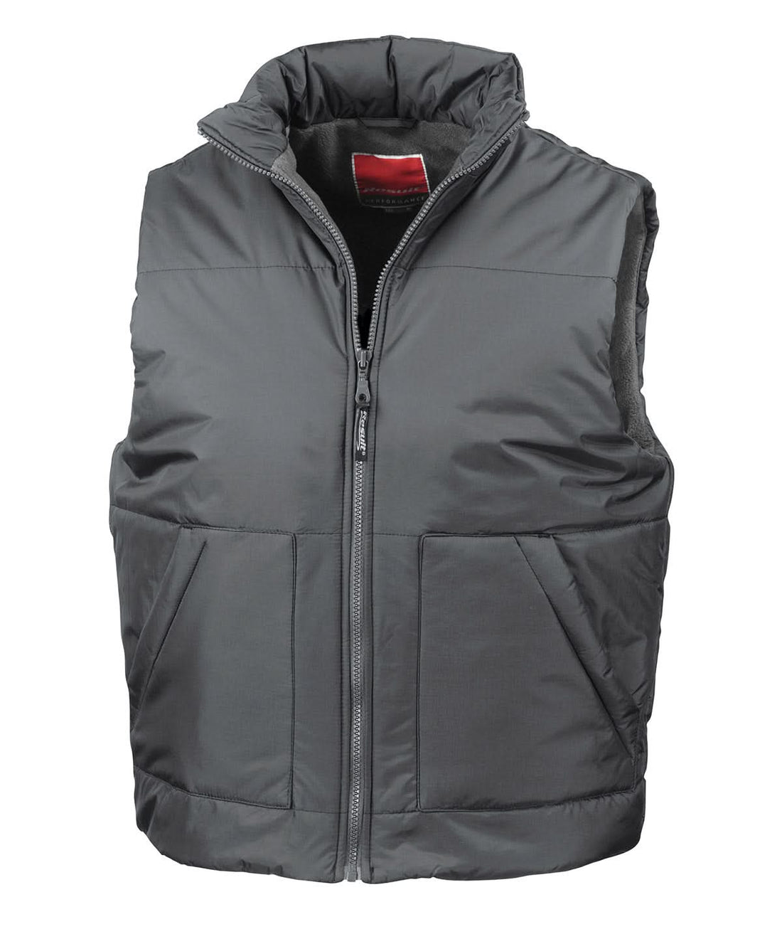 Result Fleece lined bodywarmer RE44A - Dark Grey - Customisable Gilets &amp; Body Warmers