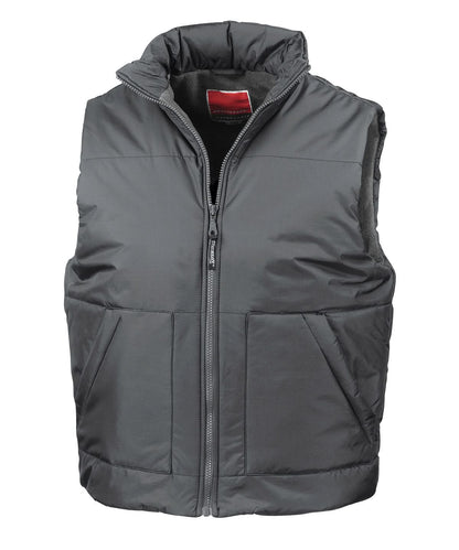 Result Fleece lined bodywarmer RE44A - Dark Grey - Customisable Gilets &amp; Body Warmers