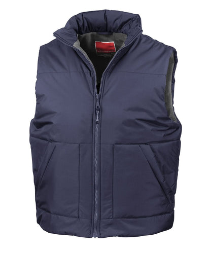 Result Fleece lined bodywarmer RE44A - Navy - Customisable Gilets &amp; Body Warmers