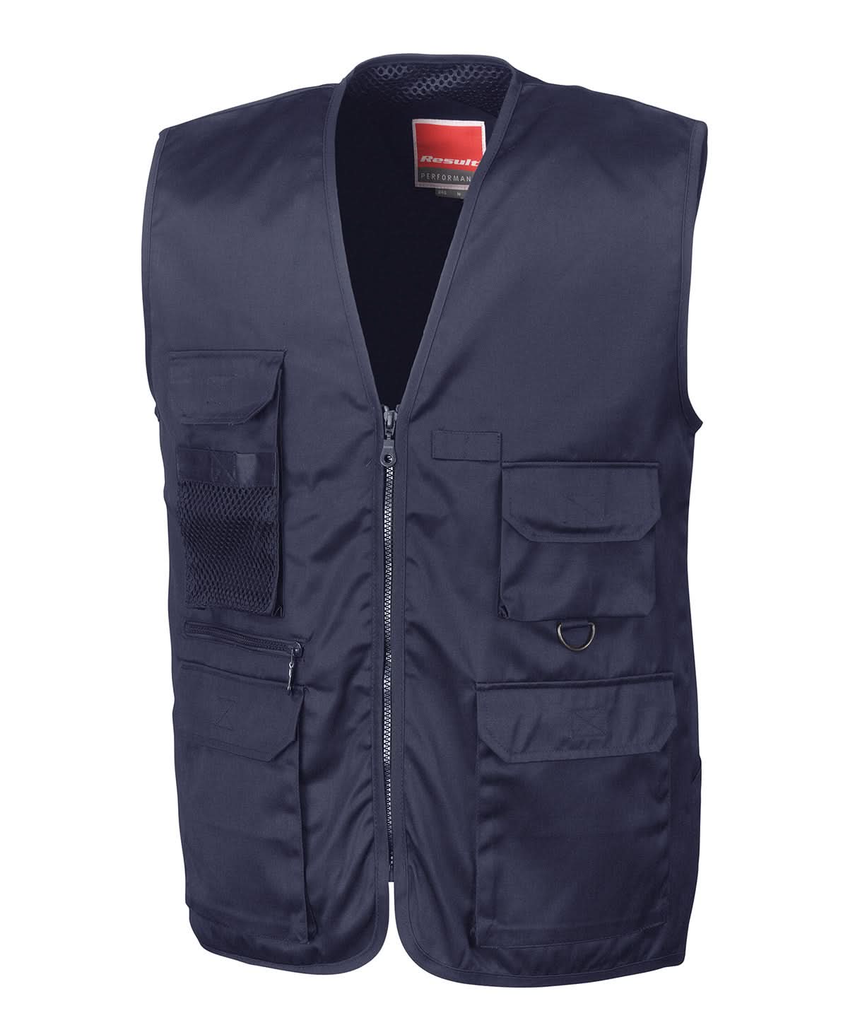 Result Workguard Adventure safari waistcoat RE45A - Midnight Navy - Customisable Gilets &amp; Body Warmers