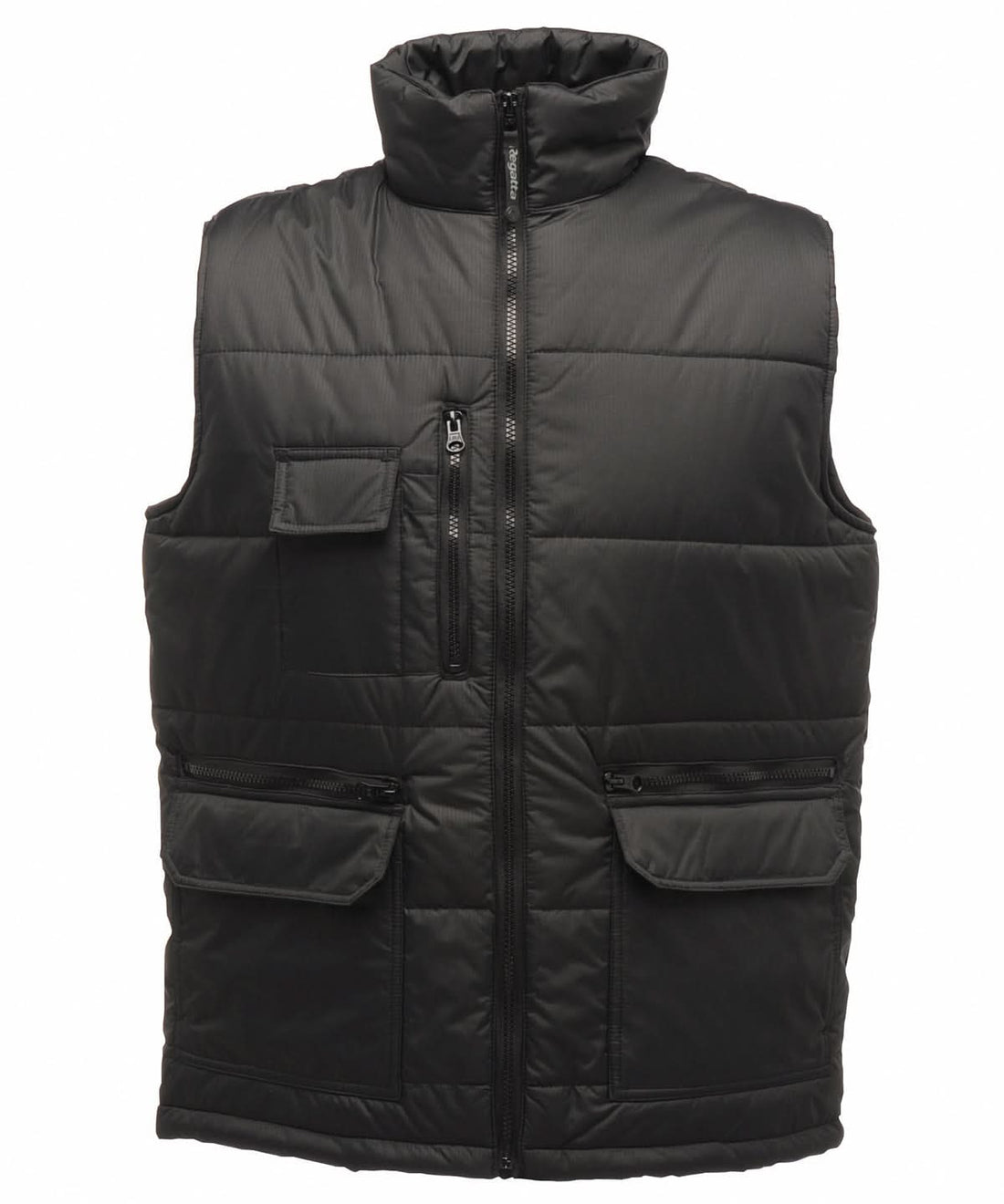 Regatta Professional Steller multi zip bodywarmer RG074 - Black - Customisable Bodywarmer