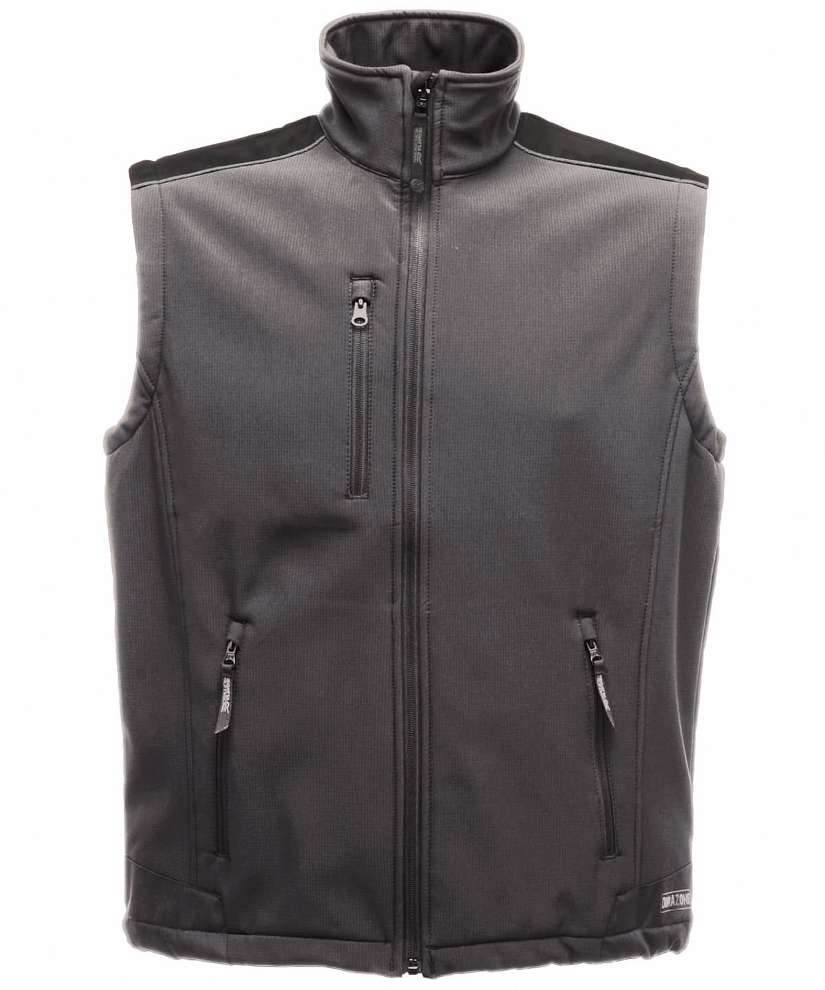 Regatta Professional Sandstorm workwear softshell bodywarmer RG079 - Seal Grey - Customisable Gilets &amp; Body Warmers