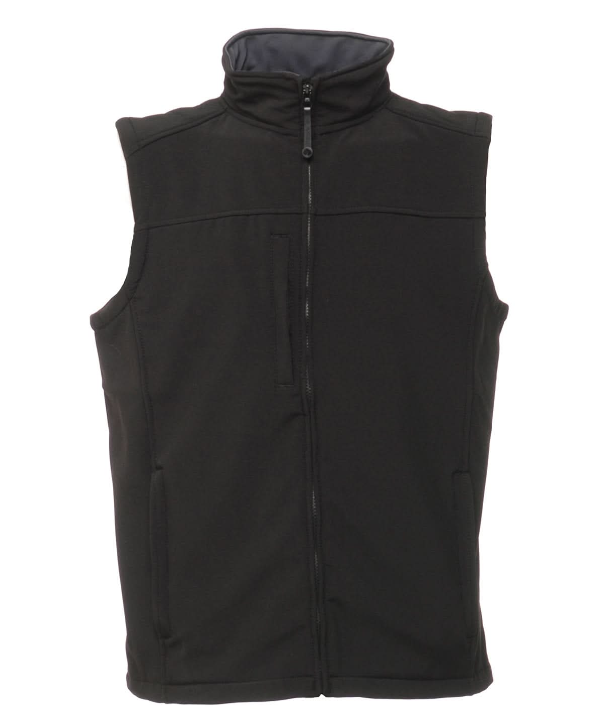 Regatta Professional Flux softshell bodywarmer RG154 - Black SealGrey - Customisable Gilets &amp; Body Warmers
