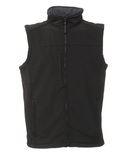 Regatta Professional Flux softshell bodywarmer RG154 - Black SealGrey - Customisable Gilets &amp; Body Warmers
