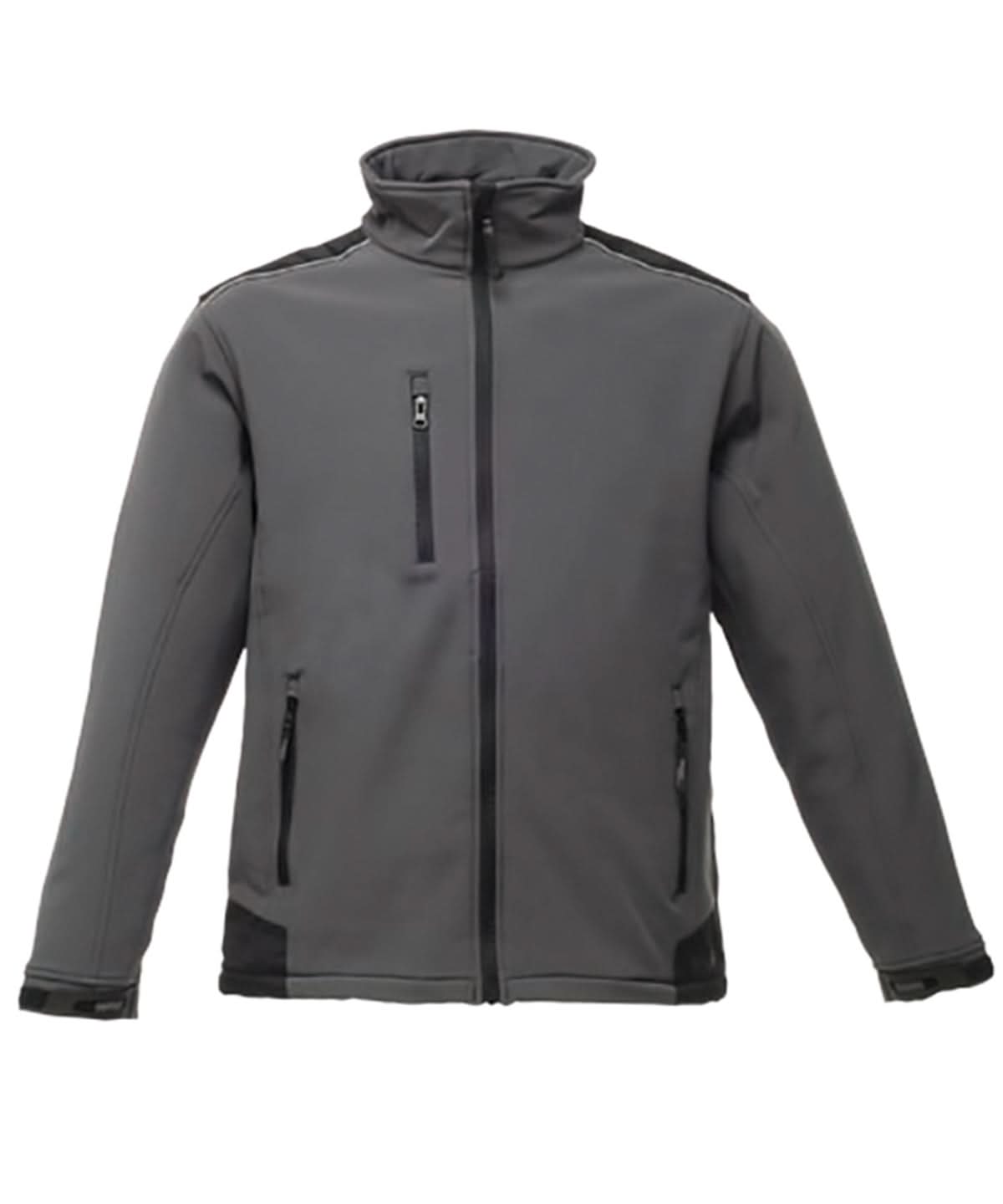 Regatta Professional Sandstorm workwear softshell RG158 - Seal Grey Black - Customisable Softshell Jacket