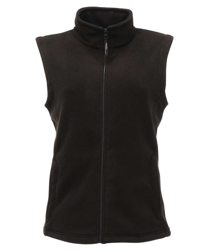 Regatta Professional Womens microfleece bodywarmer RG186 - Black - Customisable Gilets &amp; Body Warmers