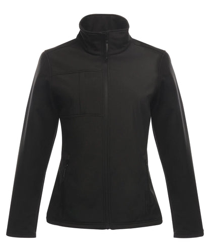 Regatta Professional Womens Octagon II printable 3 layer membrane softshell RG195 - Black Black - Customisable Softshell Jacket