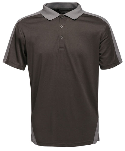 Regatta Professional Contrast wicking polo RG663 - Black Seal - Customisable Polos