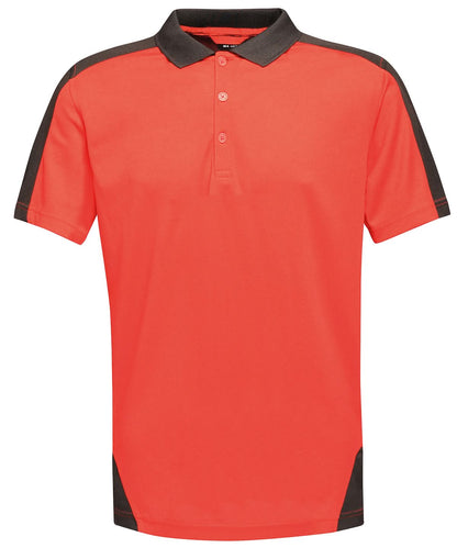 Regatta Professional Contrast wicking polo RG663 - Classic Red Black - Customisable Polos