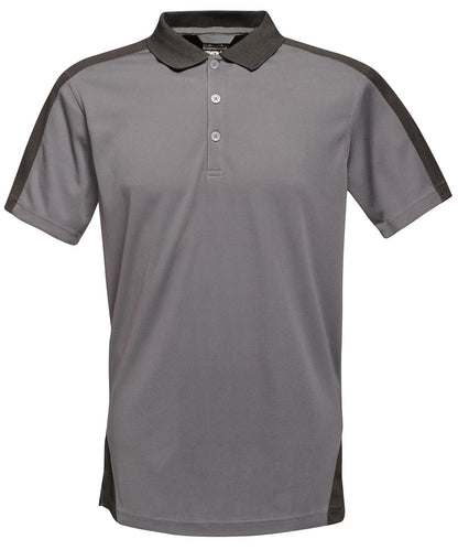 Regatta Professional Contrast wicking polo RG663 - Seal Black - Customisable Polos