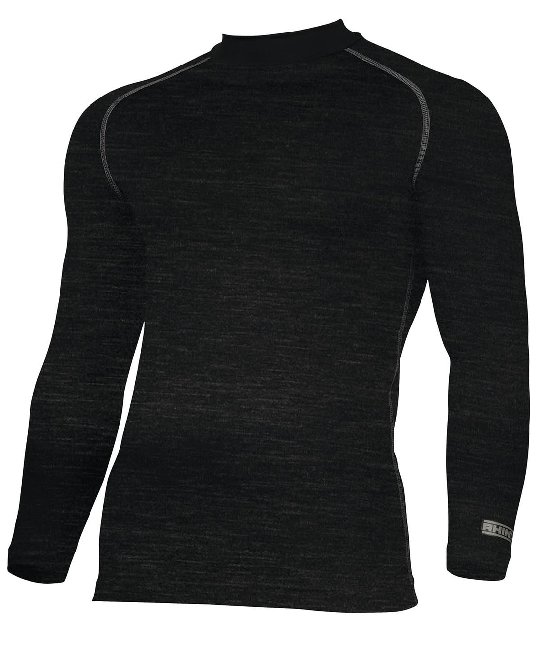 Rhino baselayer long sleeve RH001 - Black Heather - Customisable Baselayers