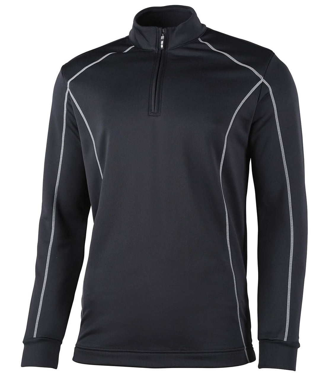 Rhino Seville zip mid layer RH004 - Black - Customisable Sports Overtops