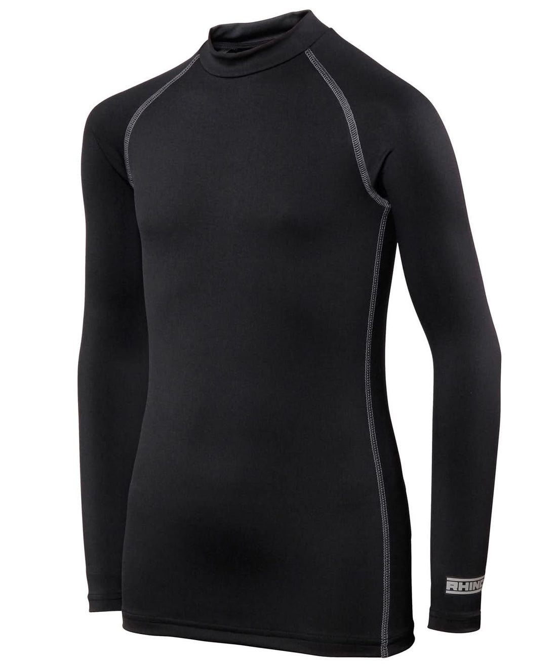 Rhino baselayer long sleeve juniors RH01B - Black - Customisable Baselayers