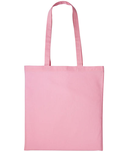 Nutshell Cotton shopper long handle RL100 - Light Pink One size - Customisable Bags