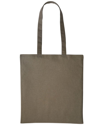 Nutshell Cotton shopper long handle RL100 - Olive One size - Customisable Bags