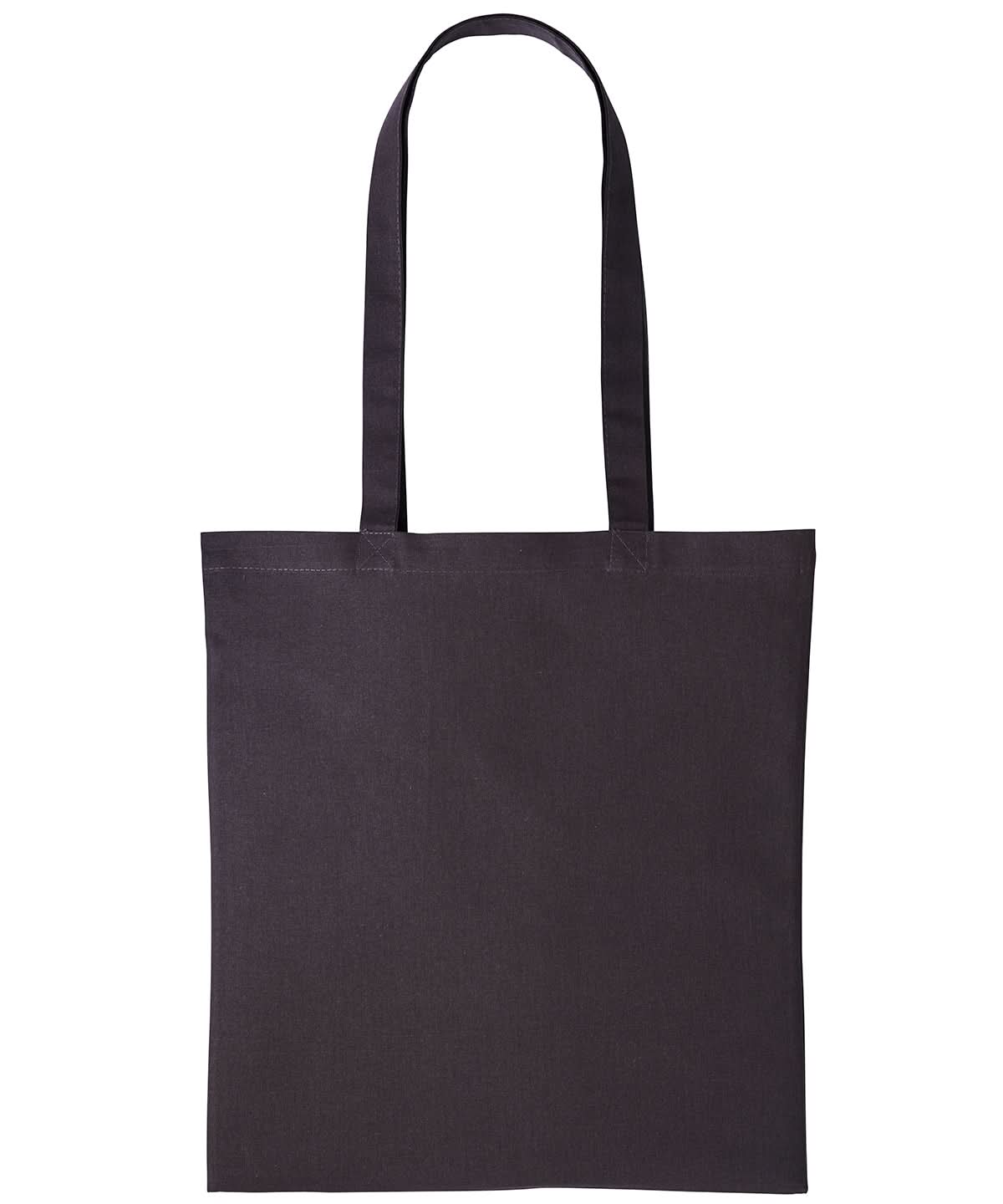 Nutshell Cotton shopper long handle RL100 - Storm Dark Grey One size - Customisable Bags