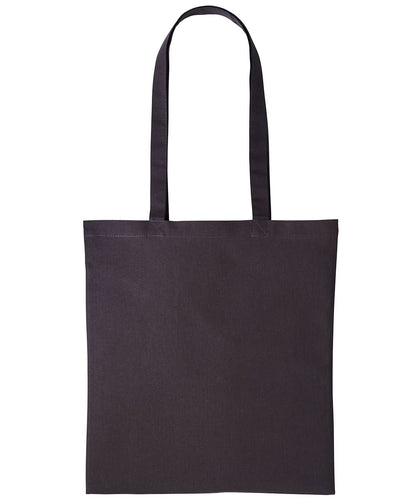 Nutshell Cotton shopper long handle RL100 - Storm Dark Grey One size - Customisable Bags
