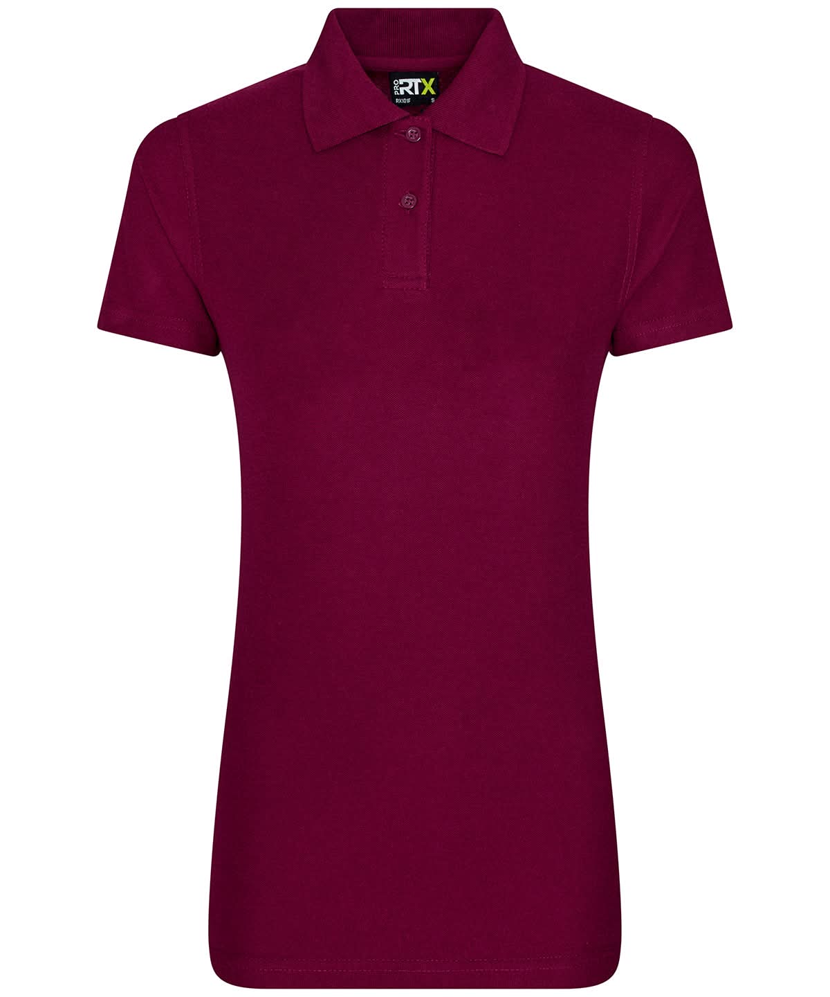 ProRTX Womens pro polo Burgundy RX01F - Burgundy - Customisable Polos