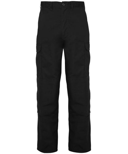 ProRTX Pro workwear cargo trousers RX600 - Black - Customisable Trousers