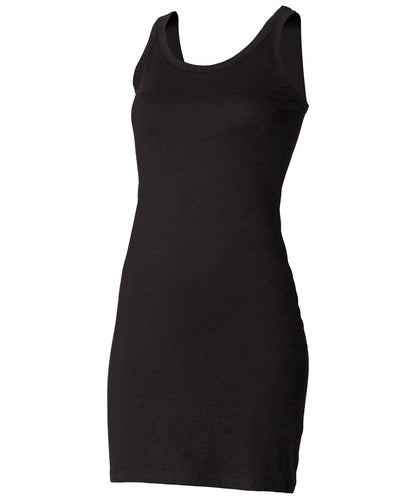 SF Extra long stretch tank SK104 - Black - Customisable T-Shirts